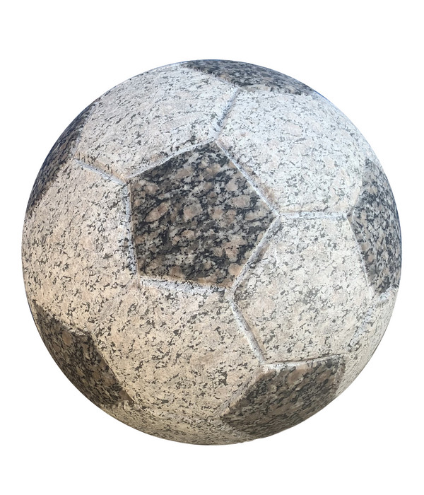 Granit-Fußball, ca. Ø25 cm