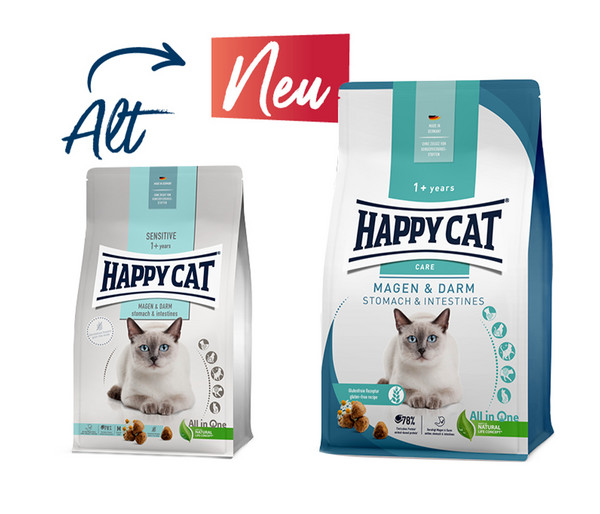 Happy Cat Trockenfutter für Katzen Care Magen & Darm