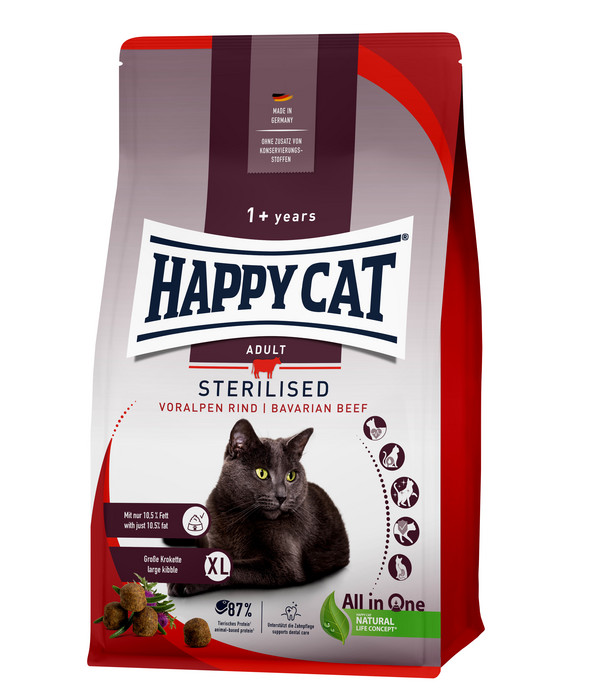 Happy Cat Trockenfutter für Katzen Sterilised Adult