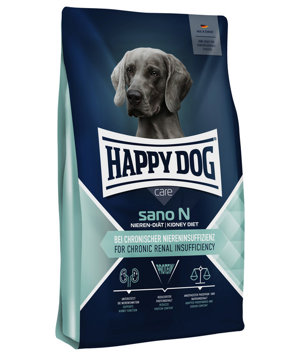 Happy Dog Trockenfutter für Hunde Sano N, Lachs & Getreide, 7,5 kg