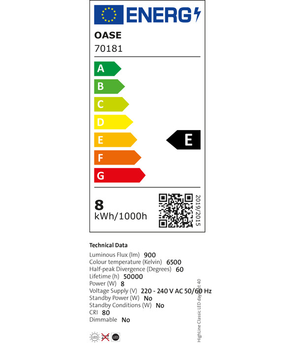 Oase Aquariumbeleuchtung HighLine Classic LED daylight