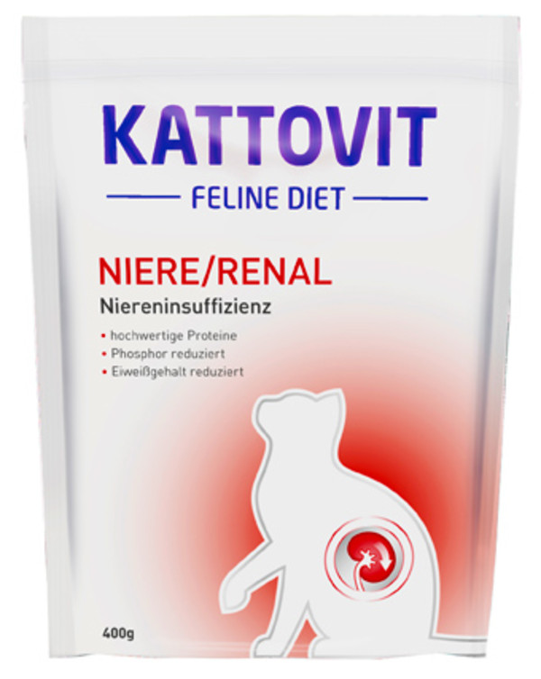 KATTOVIT Feline Diet Trockenfutter für Katzen Niere/Renal