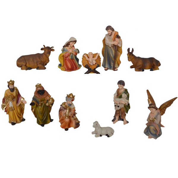 Kolbe Polyresin-Krippenfiguren-Set, ca. 15 cm, 11-teilig