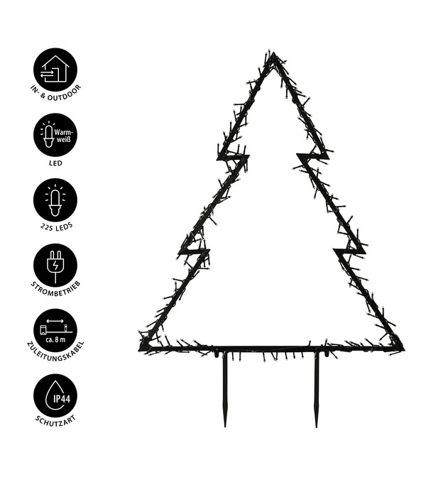 LED Gartenstecker Tannenbaum, ca. H100 cm