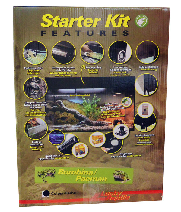 Lucky Reptile Starter Kit Komplettset Bombina/Pacman, ca. B50/H40/T28 cm