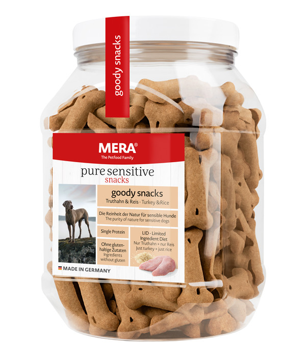 Mera Hundesnack Pure Sensitive Goody, Truthahn & Kartoffel, 600 g