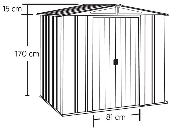 Spacemaker Metallgerätehaus