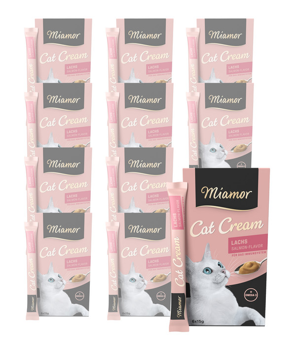 Miamor Katzensnack Lachs-Cream, 11 x 6 x 15 g