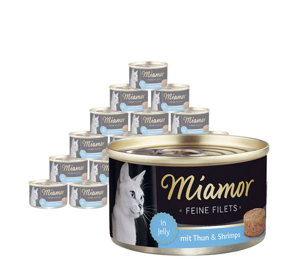 Miamor Nassfutter für Katzen Feine Filets in Jelly, 24 x 100 g