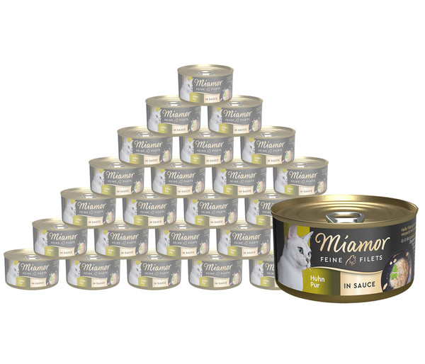 Miamor Nassfutter für Katzen Feine Filets in Sauce, Adult, 24 x 85 g