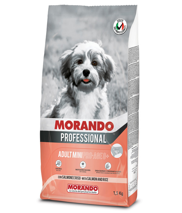 MORANDO Professional Trockenfutter für Hunde Mini Adult , Pro-Age 8+, 1,5 kg