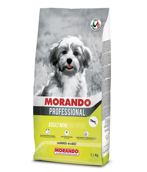 MORANDO Professional Trockenfutter für Hunde Mini Adult, Pro-Vital, 1,5 kg