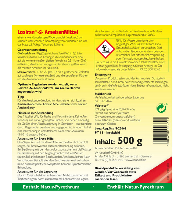 Neudorff Loxiran® -S-Ameisenmittel