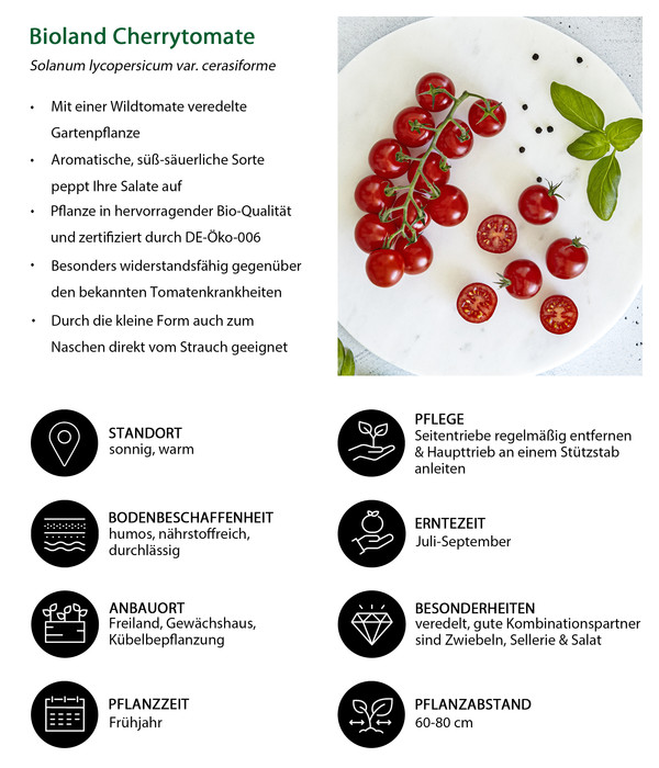 Bioland Gemüseset Tomatensalat, 3-teilig