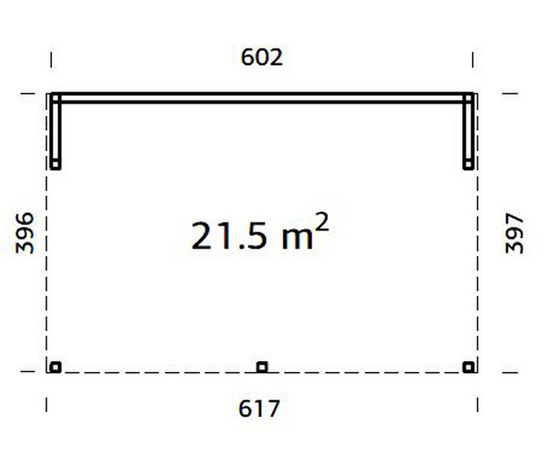 Palmako Pavillon Nova, ca. B617/H225/T397 cm