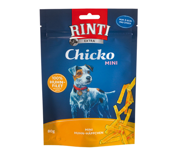 Rinti Hundesnack Chicko Mini Huhn-Häppchen, 80 g