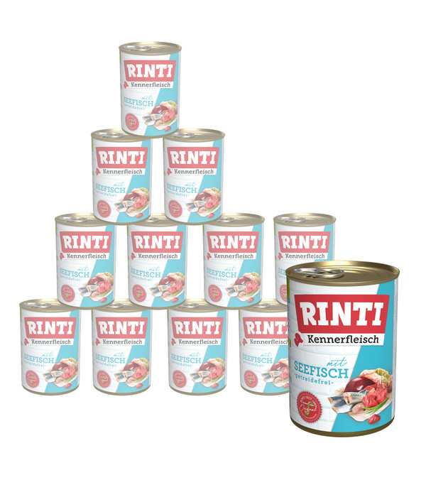 RINTI Kennerfleisch Nassfutter für Hunde, 12 x 400 g