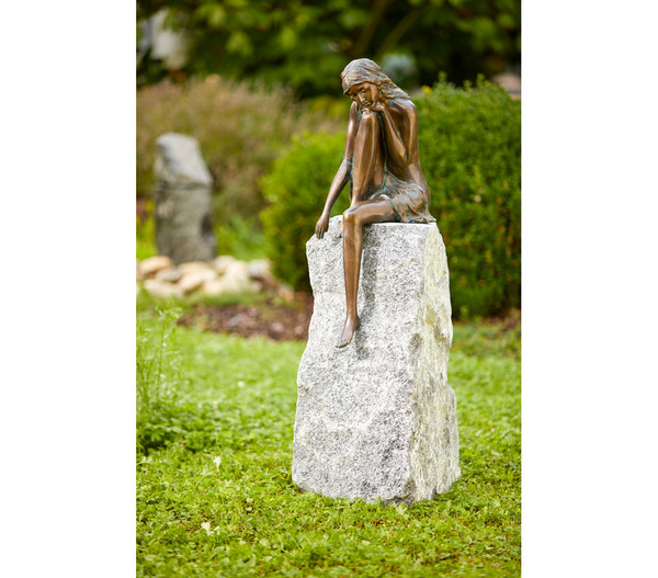 Rottenecker Bronze-Figur Emanuelle, 33 x 22 x 70 cm