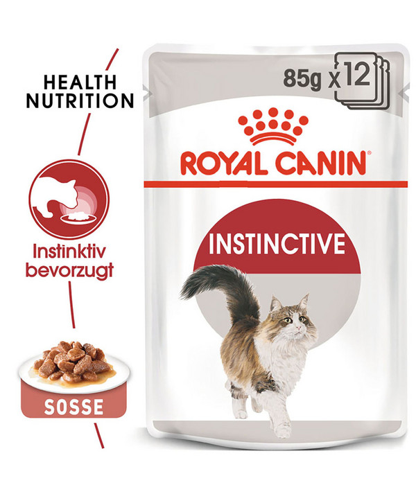 ROYAL CANIN® Nassfutter für Katzen Instinctive in Soße, 12 x 85 g