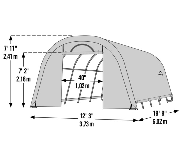 Shelter Logic Foliengewächshaus, ca. B373/H241/T602 cm