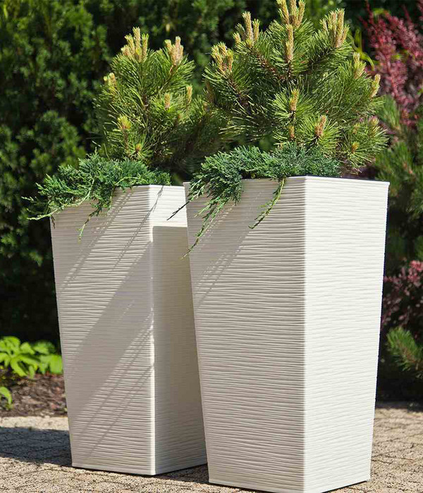 Siena Garden Kunststoff-Säule ECO Nizza, konisch, ca. B30/H57/T30 cm