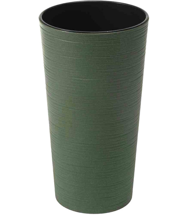 Siena Garden Kunststoff-Topf-Set ECO Lens, konisch, ca. Ø25/H46,5 & Ø30/H57 cm, 2-teilig