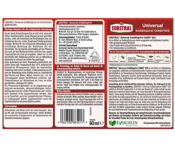 Substral® Universal Schädlingsfrei Careo® Eco, 80 ml