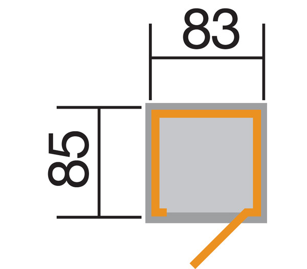 Weka Garten- und Terrassenschrank 351, ca. B108/H196/T105 cm