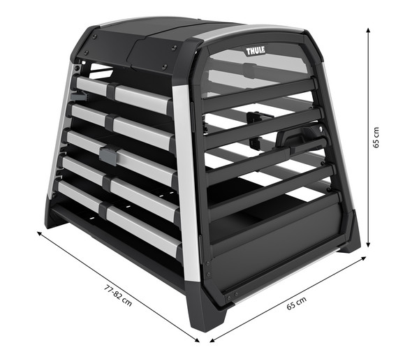 THULE® Allax M Compact Hundetransportbox, ca. B65/H65/T77-82 cm