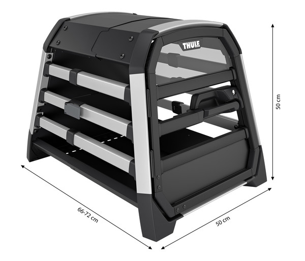 THULE® Allax XS Hundetransportbox, ca. B50/H50/T66-72 cm