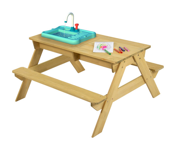 TP Toys Kinder Picknicktisch mit Waschbecken, ca. B89/H51/T94 cm