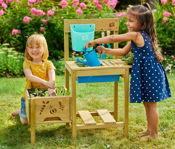 TP Toys Kinderspielküche mit Hochbeet Grow Up, ca. B88/H34/T82,7 cm
