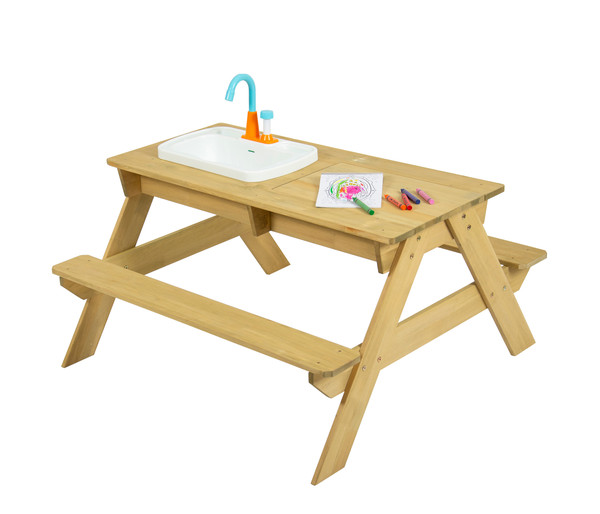 TP Toys Picknick Tisch mit Waschbecken, ca. B89/H71/T94 cm