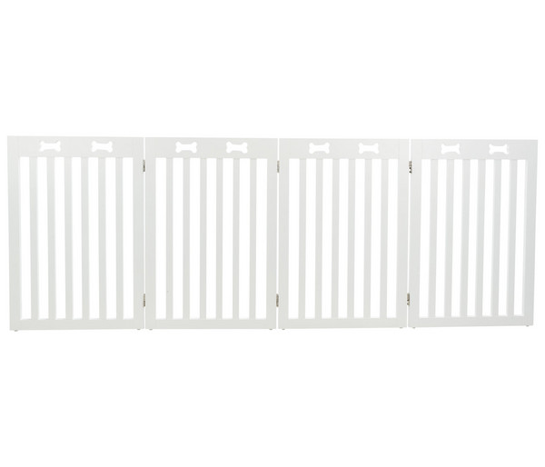 Trixie Absperrgitter weiß, 4-teilig, ca. B60-160/H75 cm