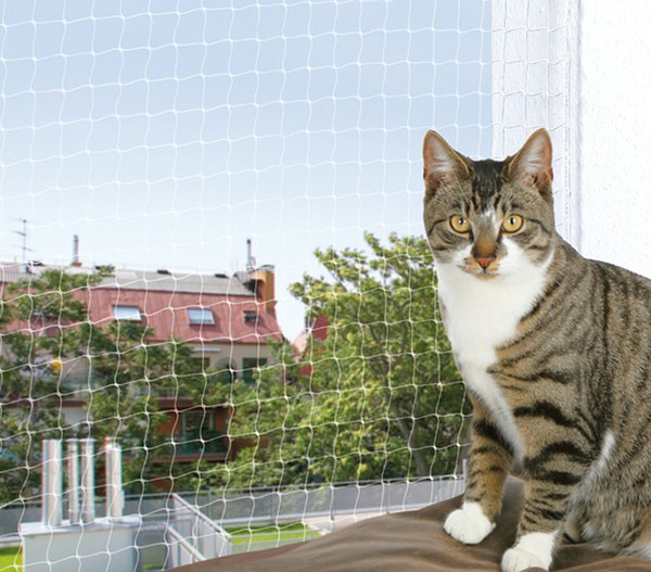 Trixie Katzenzubehör Schutznetz transparent