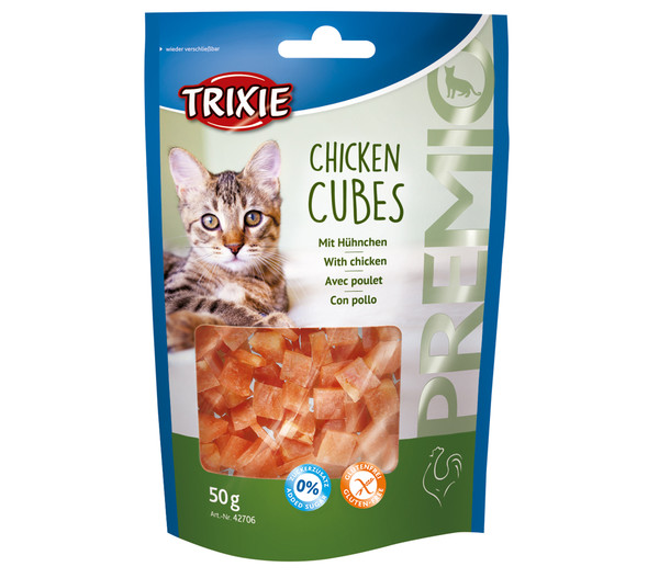 Trixie Premio Katzensnack Chicken Cubes, 50 g