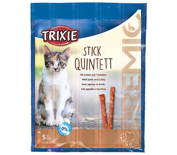 Trixie Premio Stick Quintett, Katzensnack, 5 Stück