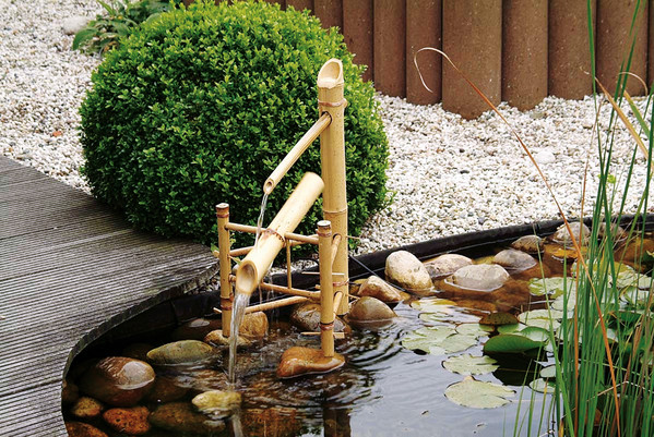 Ubbink Bambus-Wasserschaukel Bamboo, ca. B39/H66/T30 cm