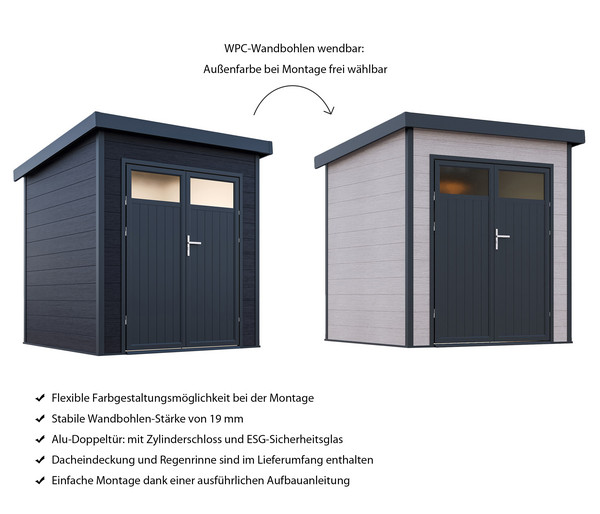 Wolff Finnhaus Gerätehaus Vitale 2020, ca. B216/H222/T220 cm