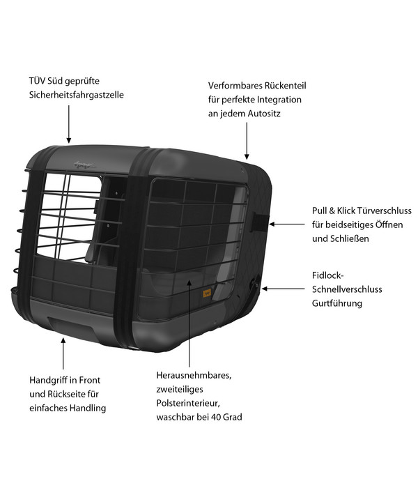 4pets® Transportbox CAREE, ca. B47,2/H46,5/T57 cm | Dehner