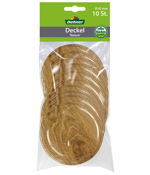 10er Set Schraubdeckel 82mm - Mit Liebe Gemacht Motiv Für Einmachgläser