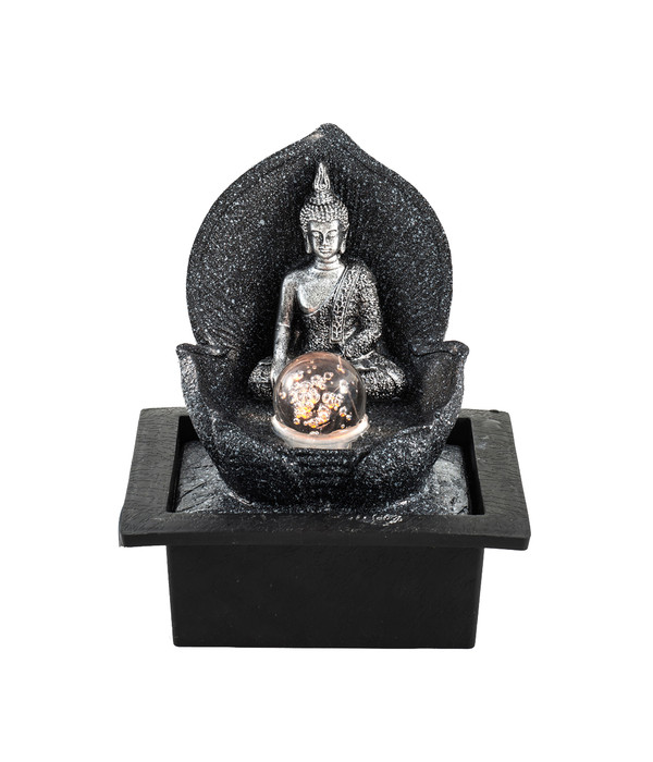 Silver Zimmerbrunnen Buddha | Pajoma Dehner