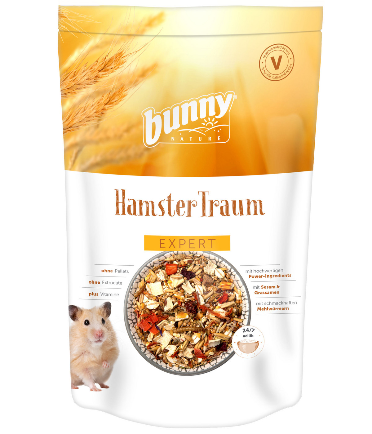 bunny® NATURE Hamsterfutter HamsterTraum EXPERT, 500 g Dehner