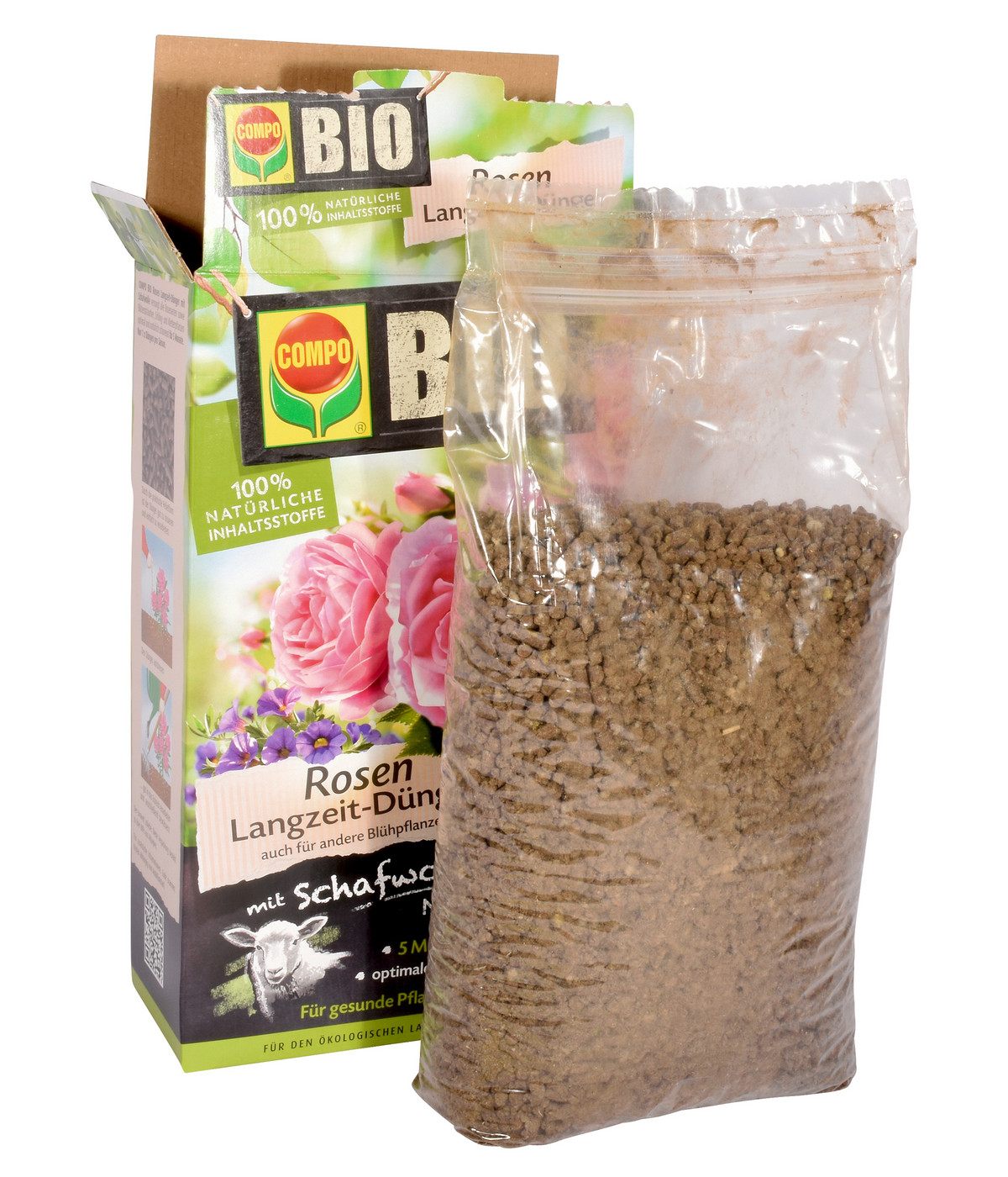 COMPO BIO Rosen LangzeitDünger mit Schafwolle Dehner