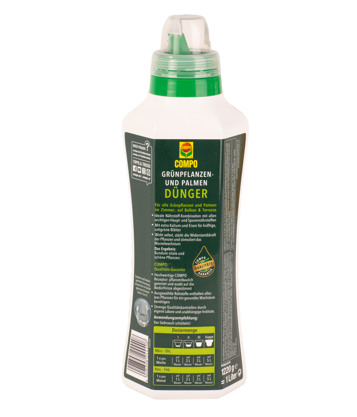COMPO Grünpflanzen und Palmendünger, flüssig, 1 l Dehner