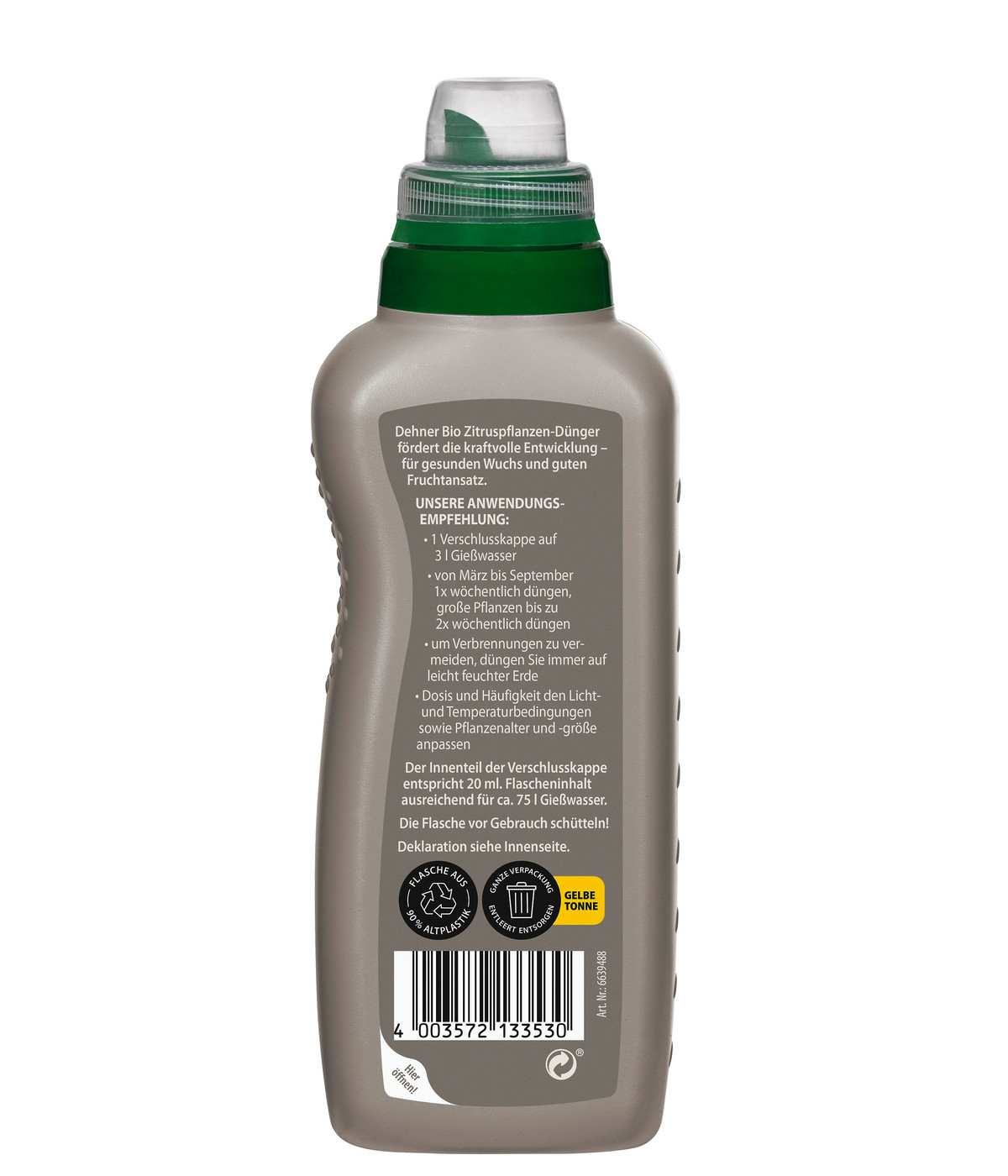 Dehner Bio ZitruspflanzenDünger, flüssig, 500 ml Dehner