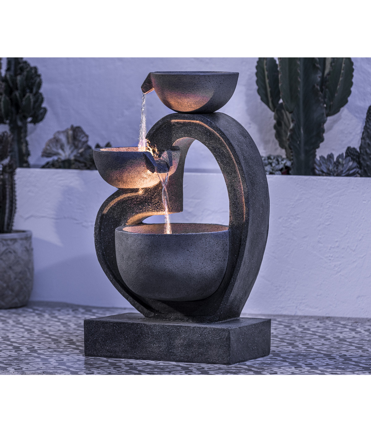 Dehner PolyresinGartenbrunnen Heart, ca. H72,5 cm Dehner