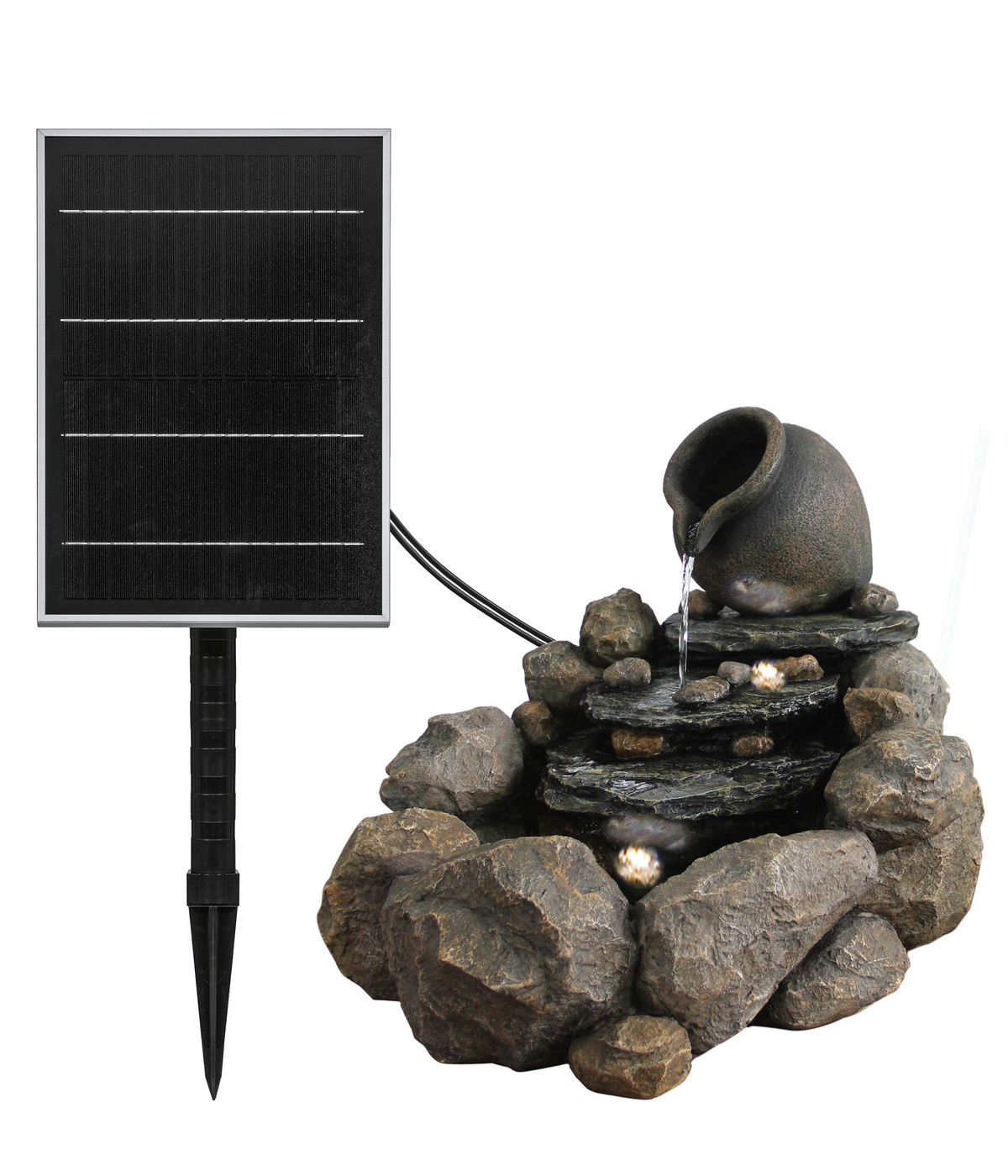 Dehner PolyresinSolarbrunnen Soltero, ca. H54,4 cm Dehner