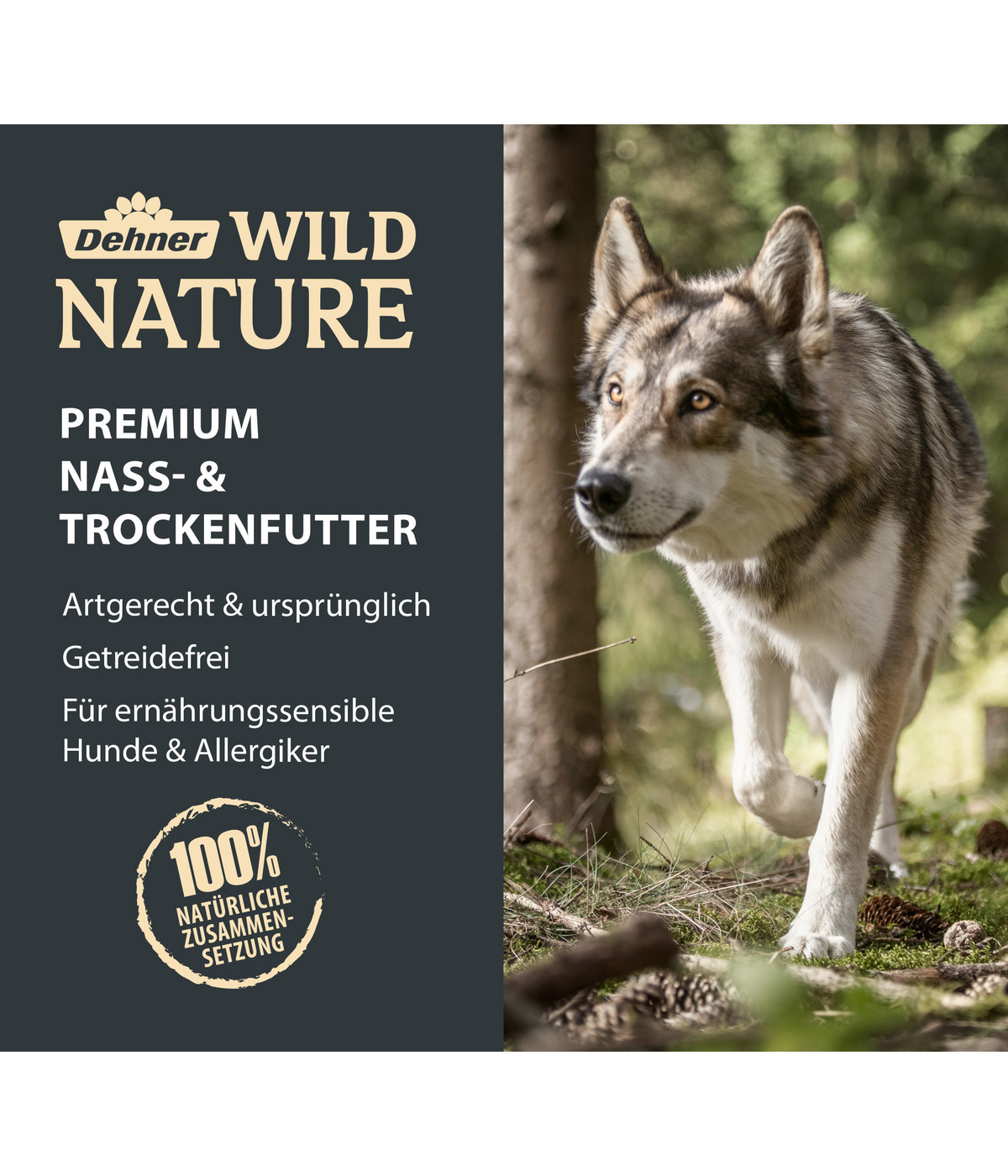 Dehner Wild Nature Trockenfutter für Hunde ProbierSet, 6 x 1 kg Dehner