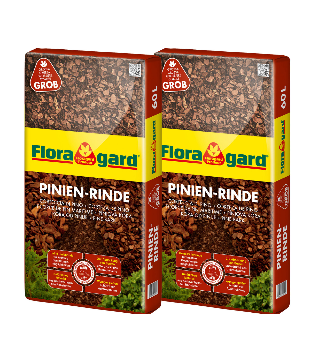 Floragard Pinienrinde 2540 mm, 2 x 60 l Dehner